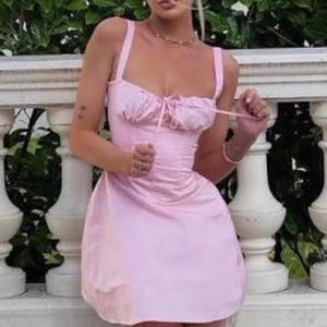 NEw House of CB pink corset cocktail dress